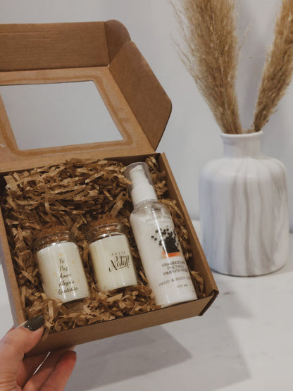 Kit Natal - 2 velas + creme mãos e corpo